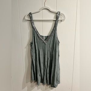 Free people embellished sea-foam blue dress, small